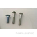 DIN 603 BLUE WHITE ZINC GRADE 8.8 DIN603 Kekuatan Tinggi Kekuatan Tinggi Kepala Square Neck Carriage Bolt